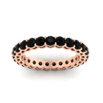 Load image into Gallery viewer, round-eternity-black-diamond-ring-for-engagement-ring-2-ctw.-in-rose-gold-FD11249ROBGBLACKANGLE5-2.00CT-NL-RG