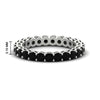 Load image into Gallery viewer, round-eternity-black-diamond-ring-for-engagement-ring-2-ctw.-in-white-gold-FD11249ROBGBLACK-2.00CT-NL-WG-HW