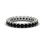 Load image into Gallery viewer, round-eternity-black-diamond-ring-for-engagement-ring-2-ctw.-in-white-gold-FD11249ROBGBLACK-2.00CT-NL-WG