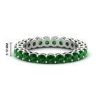 Load image into Gallery viewer, round-eternity-emerald-ring-for-engagement-ring-2-ctw.-in-white-gold-FD11249ROBGEMGR-2.00CT-NL-WG-HW