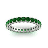 Load image into Gallery viewer, round-eternity-emerald-ring-for-engagement-ring-2-ctw.-in-white-gold-FD11249ROBGEMGRANGLE5-2.00CT-NL-WG