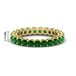 Load image into Gallery viewer, round-eternity-emerald-ring-for-engagement-ring-2-ctw.-in-yellow-gold-FD11249ROBGEMGR-2.00CT-NL-YG-HW