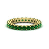 Load image into Gallery viewer, round-eternity-emerald-ring-for-engagement-ring-2-ctw.-in-yellow-gold-FD11249ROBGEMGR-2.00CT-NL-YG