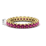 Load image into Gallery viewer, round-eternity-pink-sapphire-ring-for-engagement-ring-2-ctw.-in-yellow-gold-FD11249ROBGSADRPI-2.00CT-NL-YG-HW