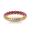 Load image into Gallery viewer, round-eternity-pink-sapphire-ring-for-engagement-ring-2-ctw.-in-yellow-gold-FD11249ROBGSADRPIANGLE5-2.00CT-NL-YG