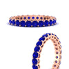 Load image into Gallery viewer, round-eternity-sapphire-ring-for-engagement-ring-2-ctw.-in-rose-gold-FD11249ROBGSABLANGLE3-2.00CT-NL-RG