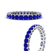 Load image into Gallery viewer, round-eternity-sapphire-ring-for-engagement-ring-2-ctw.-in-white-gold-FD11249ROBGSABLANGLE3-2.00CT-NL-WG