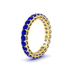 Load image into Gallery viewer, round-eternity-sapphire-ring-for-engagement-ring-2-ctw.-in-yellow-gold-FD11249ROBGSABLANGLE2-2.00CT-NL-YG