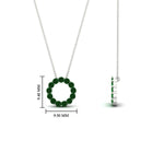 Load image into Gallery viewer, round-floating-chain-slide-emerald-Pendant-in-white-gold-fdpd11515gemgerangle2-nl-wg-hw.jpg?v=1761646575

