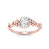 Load image into Gallery viewer, round-floral-halo-diamond-engagement-ring-in-FD10057RORANGLE3-NL-RG