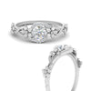Load image into Gallery viewer, round-floral-halo-diamond-engagement-ring-in-FD10057RORANGLE3-NL-WG