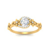 Load image into Gallery viewer, round-floral-halo-diamond-engagement-ring-in-FD10057RORANGLE3-NL-YG