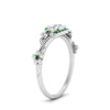 Load image into Gallery viewer, round-floral-halo-emerald-engagement-ring-in-FD10057RORGEMGRANGLE3-NL-WG