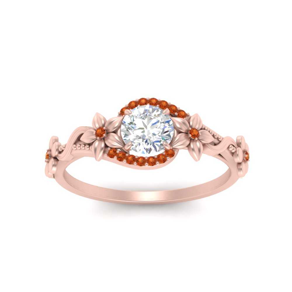 round-floral-halo-orange-sapphire-engagement-ring-in-FD10057RORGSAORANGLE3-NL-RG