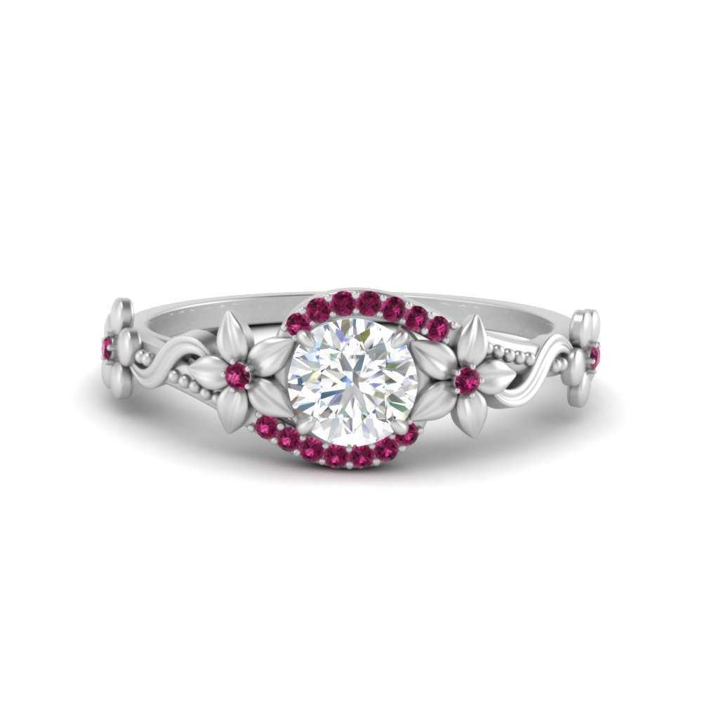 round-floral-halo-pink-sapphire-engagement-ring-in-FD10057RORGSADRPIANGLE3-NL-WG