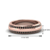 Load image into Gallery viewer, Beveled Edge Matte Eternity Mens Engagement Ring