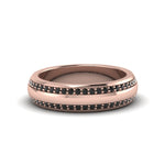 Load image into Gallery viewer, Beveled Edge Matte Eternity Mens Engagement Ring
