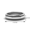 Load image into Gallery viewer, Beveled Edge Matte Eternity Mens Engagement Ring
