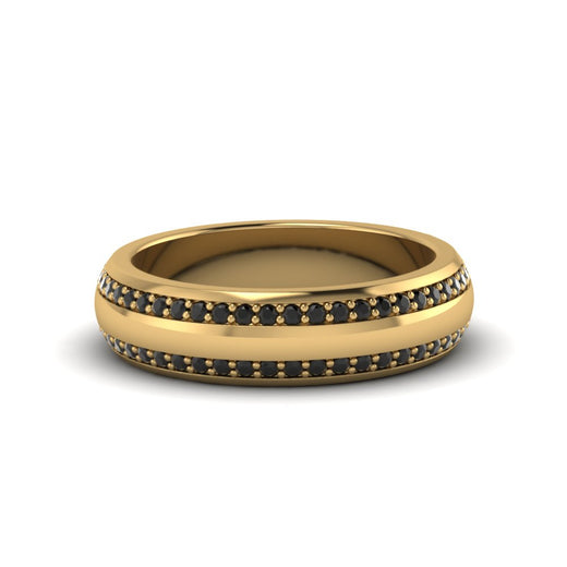Beveled Edge Matte Eternity Mens Engagement Ring