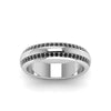 Load image into Gallery viewer, Beveled Edge Matte Eternity Mens Engagement Ring