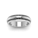 Load image into Gallery viewer, Beveled Edge Matte Eternity Mens Engagement Ring
