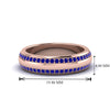 Load image into Gallery viewer, Beveled Edge Matte Eternity Mens Engagement Ring