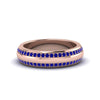 Load image into Gallery viewer, Beveled Edge Matte Eternity Mens Engagement Ring