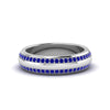 Load image into Gallery viewer, Beveled Edge Matte Eternity Mens Engagement Ring