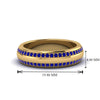 Load image into Gallery viewer, Beveled Edge Matte Eternity Mens Engagement Ring
