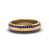 Load image into Gallery viewer, Beveled Edge Matte Eternity Mens Engagement Ring