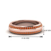 Load image into Gallery viewer, Beveled Edge Matte Eternity Mens Engagement Ring