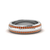Load image into Gallery viewer, Beveled Edge Matte Eternity Mens Engagement Ring