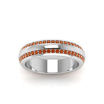 Load image into Gallery viewer, Beveled Edge Matte Eternity Mens Engagement Ring
