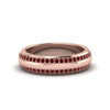 Load image into Gallery viewer, Beveled Edge Matte Eternity Mens Engagement Ring