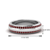 Load image into Gallery viewer, Beveled Edge Matte Eternity Mens Engagement Ring