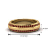 Load image into Gallery viewer, Beveled Edge Matte Eternity Mens Engagement Ring