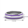 Load image into Gallery viewer, Beveled Edge Matte Eternity Mens Engagement Ring