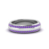 Load image into Gallery viewer, Beveled Edge Matte Eternity Mens Engagement Ring
