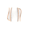 Load image into Gallery viewer, https://cdn.fascinatingdiamonds.com/FDEAR11040/round-graduated-diamond-ear-climber-in-rose-gold-FDEAR11040ANGLE1-NL-RG.jpg