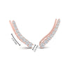 Load image into Gallery viewer, https://cdn.fascinatingdiamonds.com/FDEAR11040/round-graduated-diamond-ear-climber-in-rose-gold-FDEAR11040ANGLE1-NL-RG.jpg
