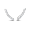 Thumbnail 1 - Round Graduated Diamond Ear Climber