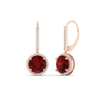 Load image into Gallery viewer, round-halo-3-carat-diamond-drop-earrings-with-ruby-in-rose-gold-FDEAR11235ROGRUDR-3.00-CT-NL-RG.jpg
