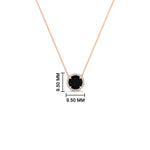 Load image into Gallery viewer, round-halo-black-diamond-1-carat-necklace-in-FDPD10984GBLACK-1.00CT-NL-RG-CS
