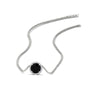 Load image into Gallery viewer, round-halo-black-diamond-1-carat-necklace-in-FDPD10984GBLACK-1.00CT-NL-WG-CS