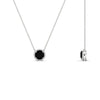 Load image into Gallery viewer, round-halo-black-diamond-1-carat-necklace-in-FDPD10984GBLACK-1.00CT-NL-WG-CS