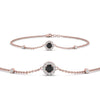 Load image into Gallery viewer, round-halo-chain-black-diamond-bracelet-in-FDBRC9637GBLACKANGLE2-NL-RG