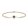 Load image into Gallery viewer, round-halo-chain-black-diamond-bracelet-in-FDBRC9637GBLACKANGLE2-NL-YG