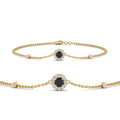 Thumbnail 46 - round-halo-chain-black-diamond-bracelet-in-FDBRC9637GBLACKANGLE2-NL-YG