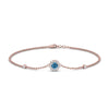 Load image into Gallery viewer, round-halo-chain-blue-topaz-bracelet-in-FDBRC9637GICBLTOANGLE2-NL-RG