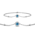 Thumbnail 50 - round-halo-chain-blue-topaz-bracelet-in-FDBRC9637GICBLTOANGLE2-NL-WG